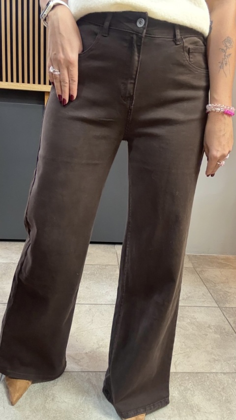 Jeansy 3D Denim - szeroka i długa nogawka