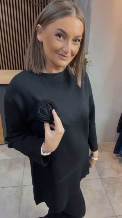 Komplet E-Woman Fashion - Czarny