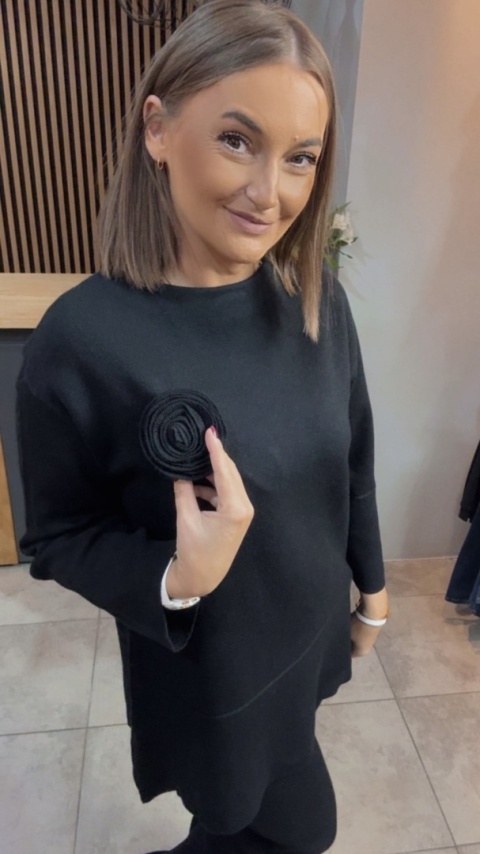 Komplet E-Woman Fashion - Czarny