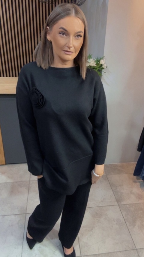 Komplet E-Woman Fashion - Czarny