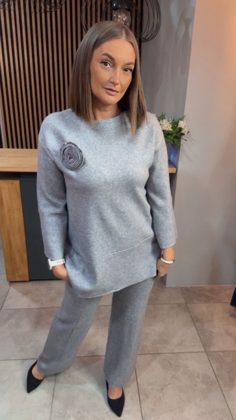 Komplet E-Woman Fashion - Szary