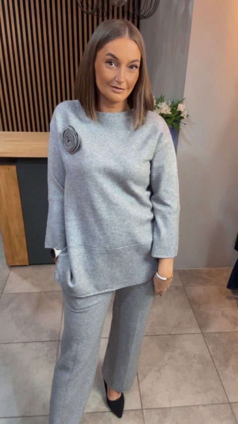 Komplet E-Woman Fashion - Szary