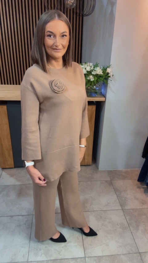 Komplet E-Woman Fashion - Camel