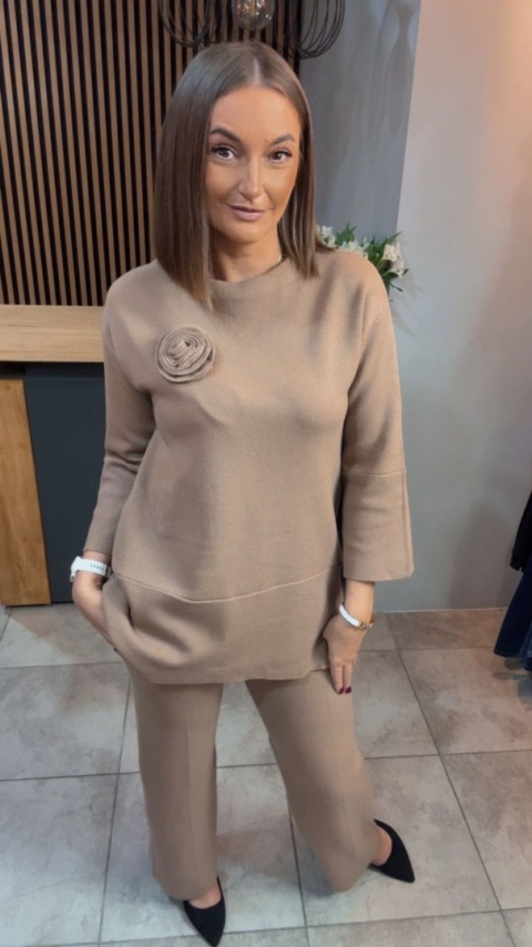 Komplet E-Woman Fashion - Camel