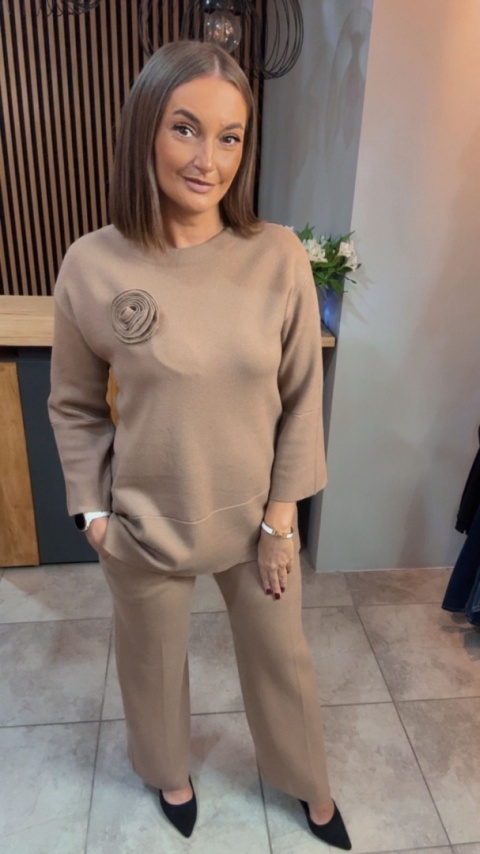 Komplet E-Woman Fashion - Camel