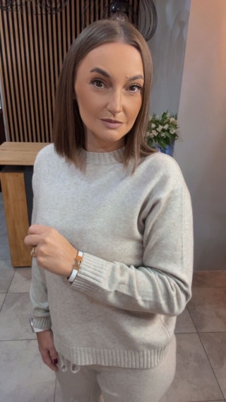 Komplet dzianinowy Melody - Beżowy