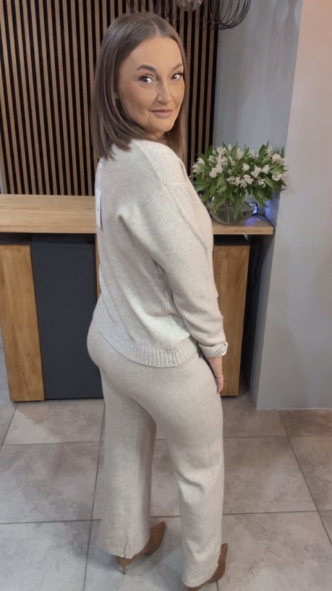 Komplet dzianinowy Melody - Beżowy