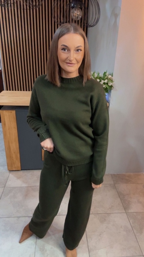 Komplet dzianinowy Melody - Khaki