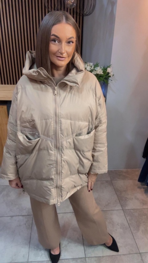 Kurtka „Street Oversize" - Beż