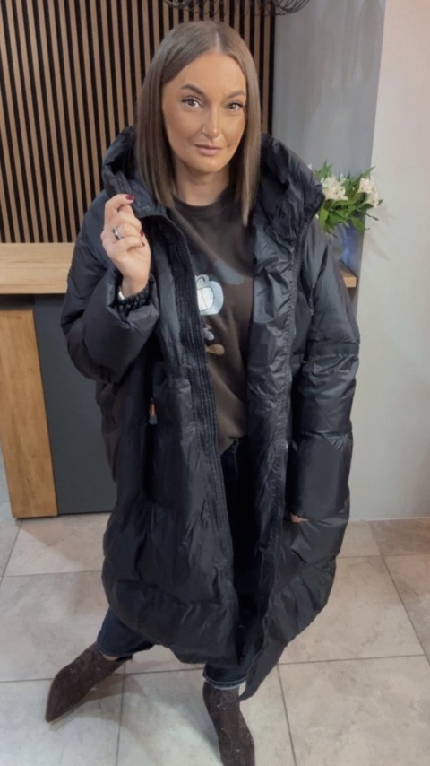 Płaszcz „Street Oversize" - Czarny