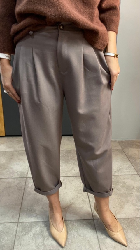 Spodnie z zakładkami - Fango