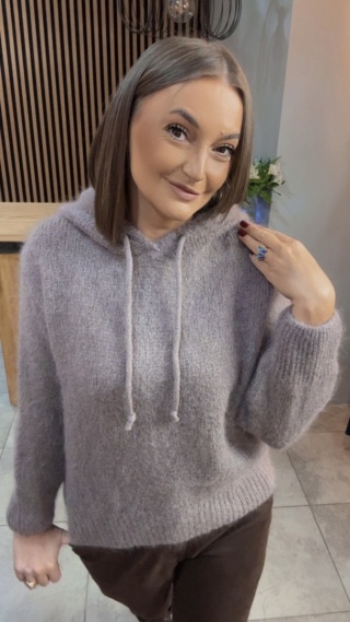 Sweter z kapturem CXL Collection - Fango