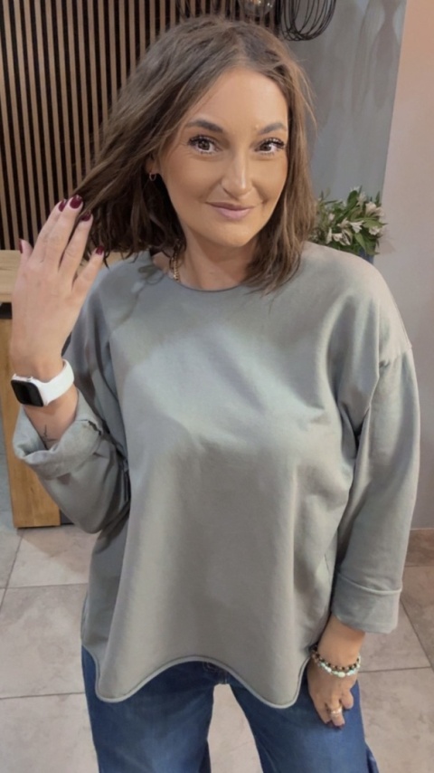 Bluzka surowa z długim rękawem Wendy Trendy - Fango