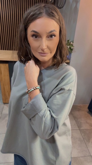 Bluzka surowa z długim rękawem Wendy Trendy - Fango