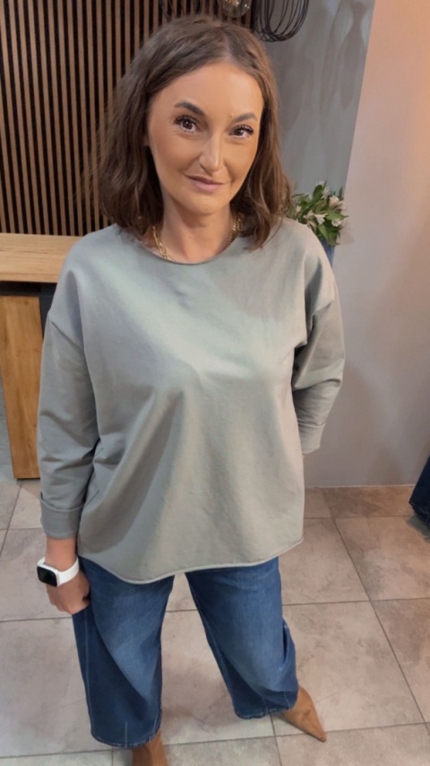 Bluzka surowa z długim rękawem Wendy Trendy - Fango