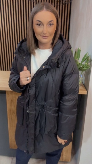 Kurtka puchowa Oversize Mila - Czarna