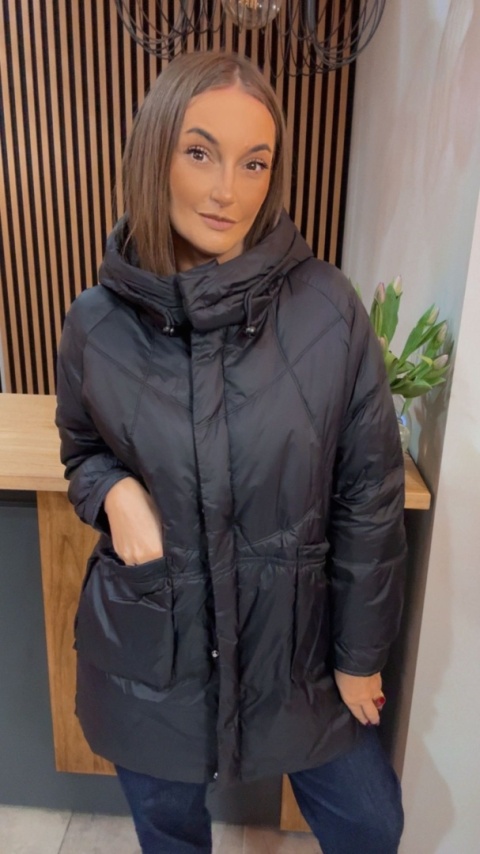 Kurtka puchowa Oversize Mila - Czarna