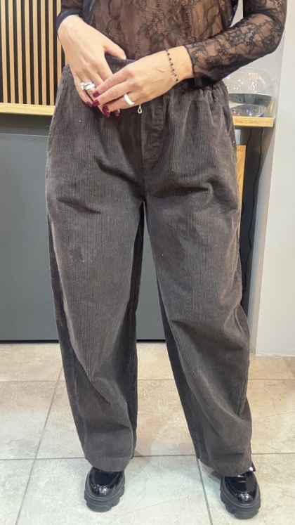 Spodnie sztruksowe Gioya & Co. - Chocolate