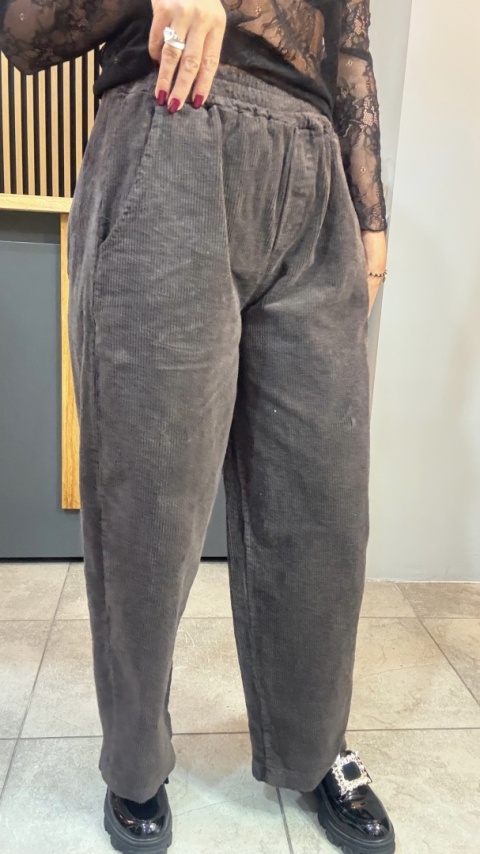 Spodnie sztruksowe Gioya & Co. - Chocolate