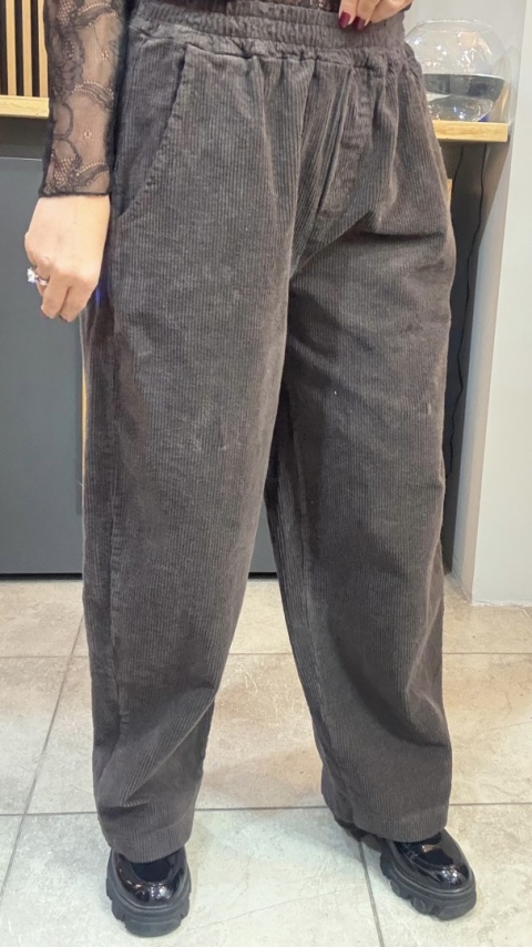 Spodnie sztruksowe Gioya & Co. - Chocolate