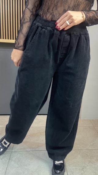 Spodnie sztruksowe Gioya & Co. - Nero