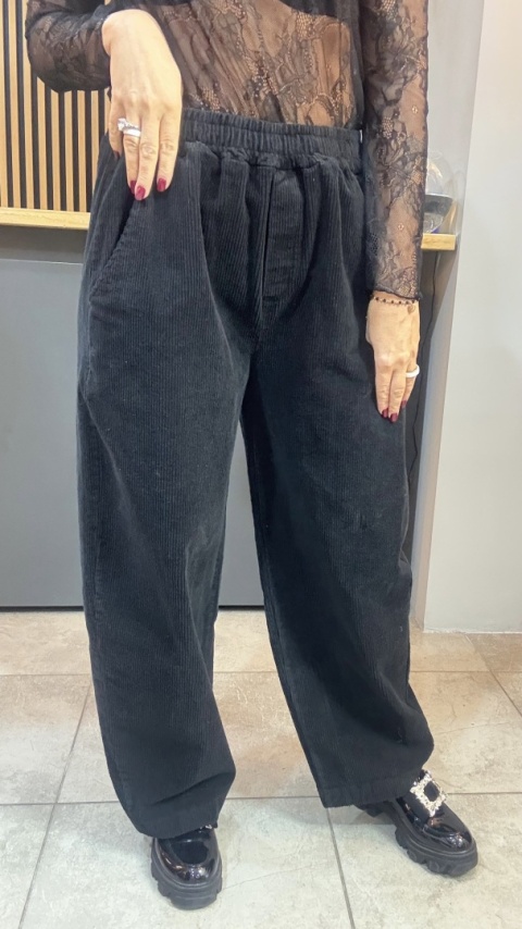 Spodnie sztruksowe Gioya & Co. - Nero