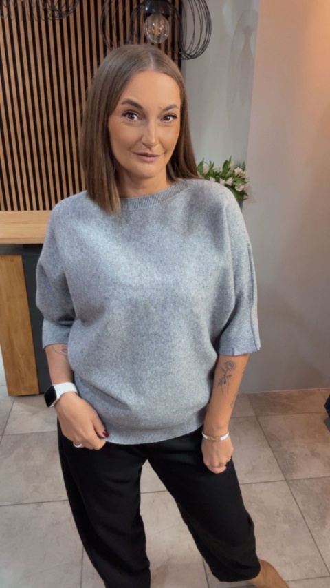 Sweter E-Woman Fashion - Szary