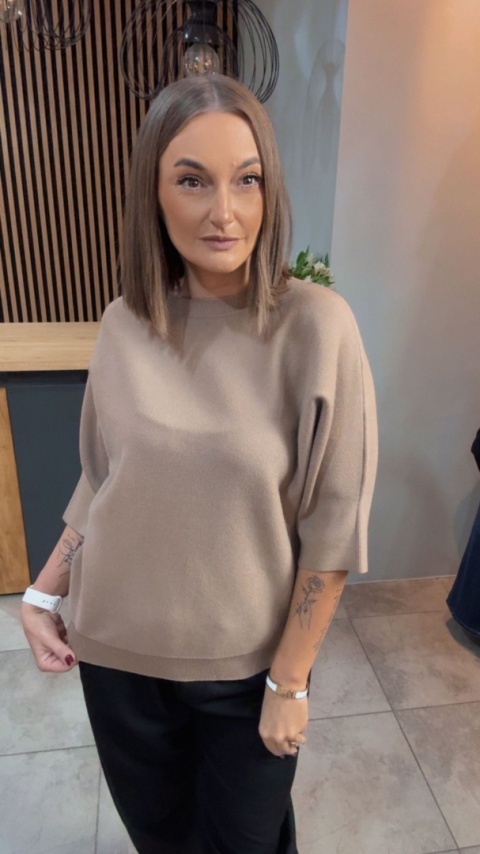 Sweter E-Woman Fashion - Camel