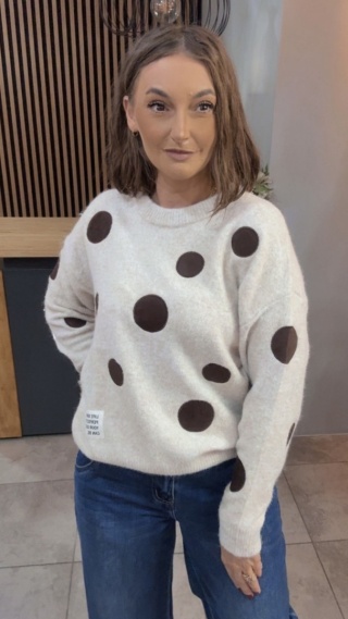 Sweter VICBEE w grochy
