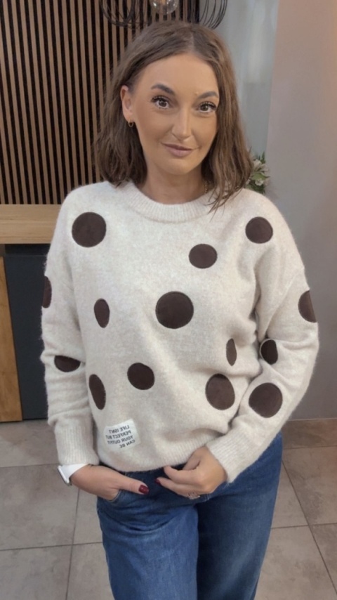 Sweter VICBEE w grochy