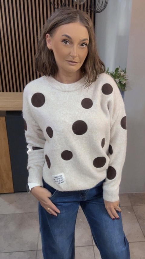 Sweter VICBEE w grochy