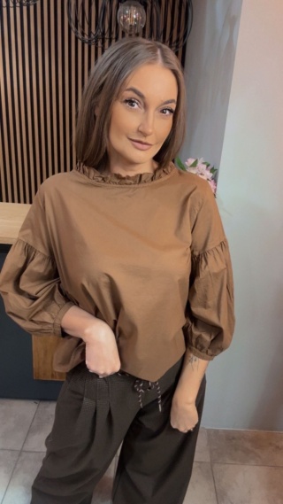 Bluzka bufka Wendykei - Karmel