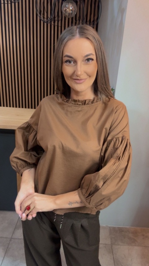 Bluzka bufka Wendykei - Karmel