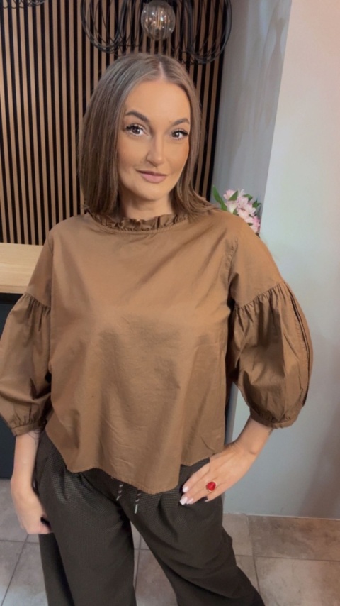 Bluzka bufka Wendykei - Karmel