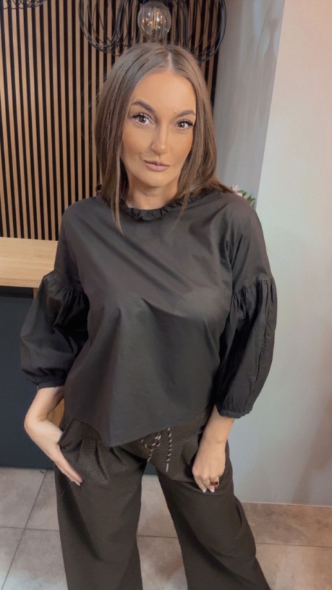 Bluzka bufka Wendykei - Czekolada