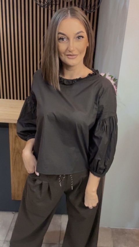 Bluzka bufka Wendykei - Czekolada