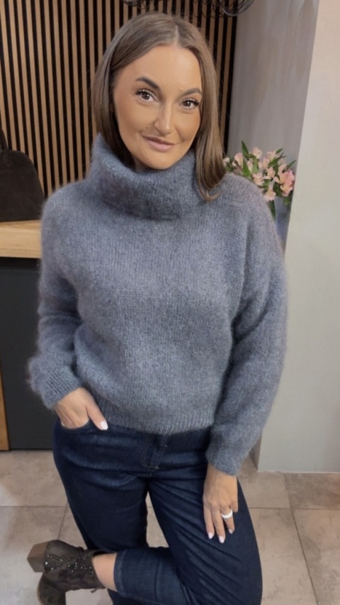 Golf Miss Lucky z moherem - Szary