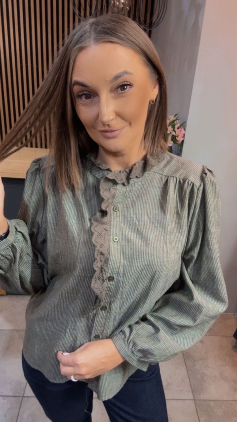 Koszula koronkowa VICBEE - Khaki