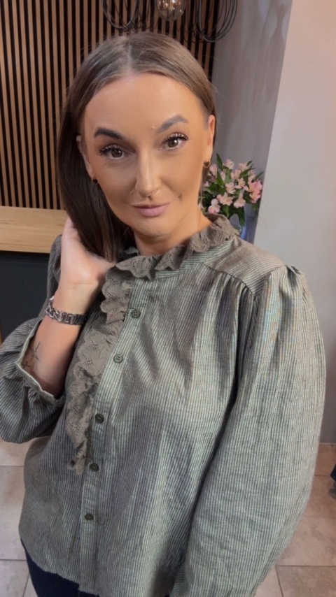 Koszula koronkowa VICBEE - Khaki