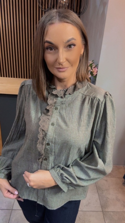 Koszula koronkowa VICBEE - Khaki