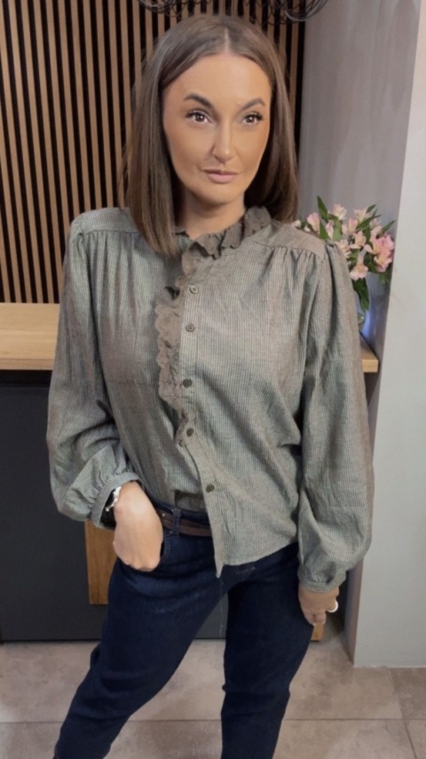 Koszula koronkowa VICBEE - Khaki