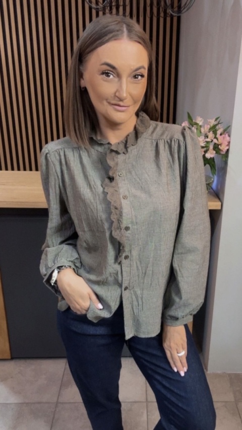 Koszula koronkowa VICBEE - Khaki