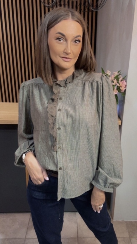 Koszula koronkowa VICBEE - Khaki