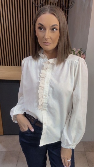 Koszula koronkowa VICBEE - Ecru