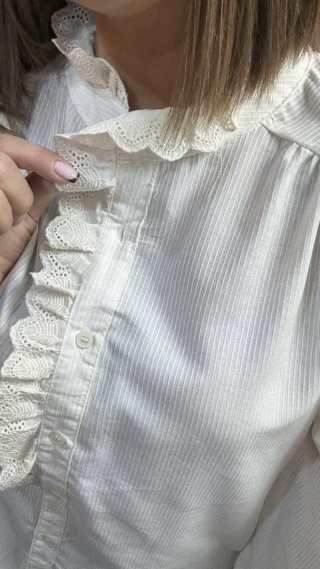 Koszula koronkowa VICBEE - Ecru