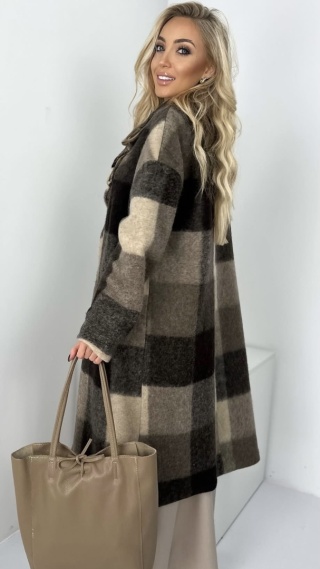 Płaszcz w kratę - Made in Italy