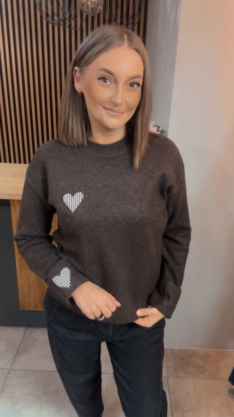 Sweter VICBEE - Brązowy