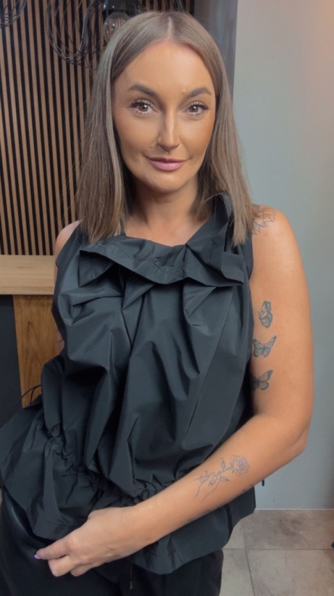 Bluzka Wendy Trendy - model z efektem „crinkle"