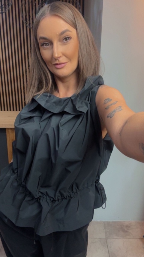 Bluzka Wendy Trendy - model z efektem „crinkle"