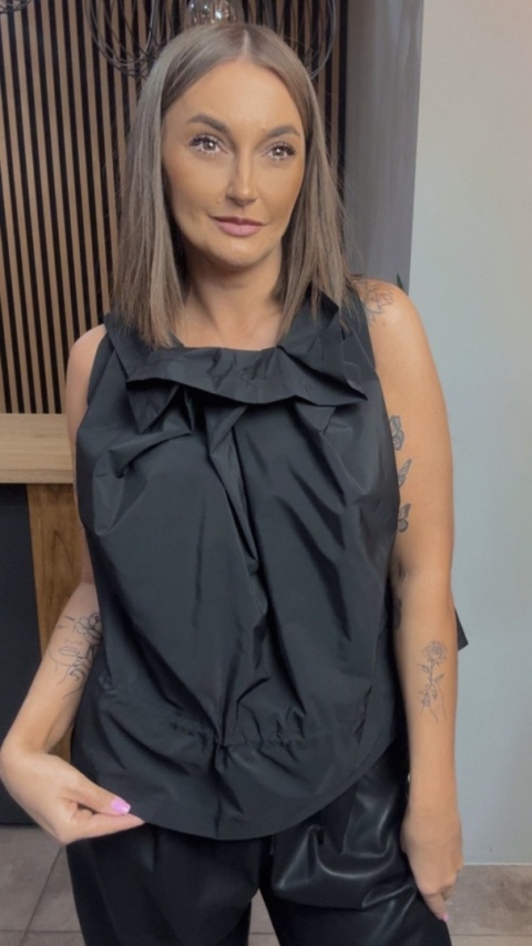 Bluzka Wendy Trendy - model z efektem „crinkle"